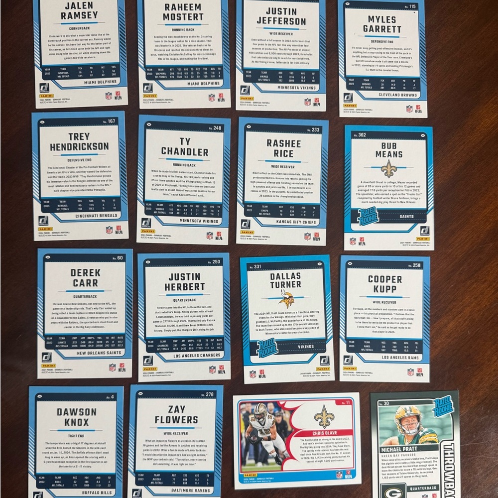 Assorted NFL Trading Cards - Picture 2 of 3